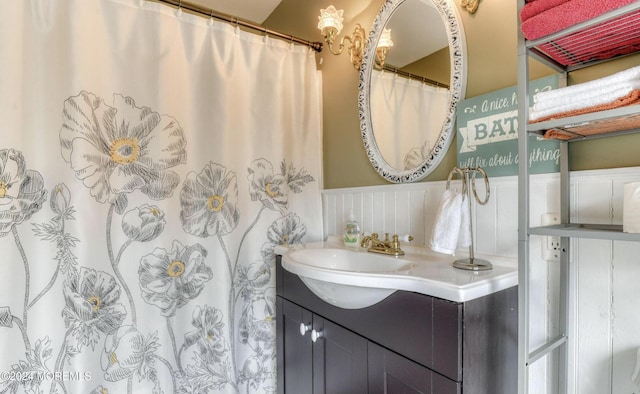 bathroom featuring vanity