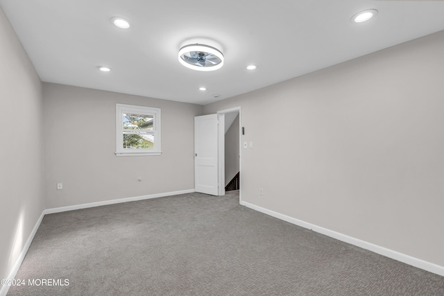 unfurnished bedroom with carpet flooring