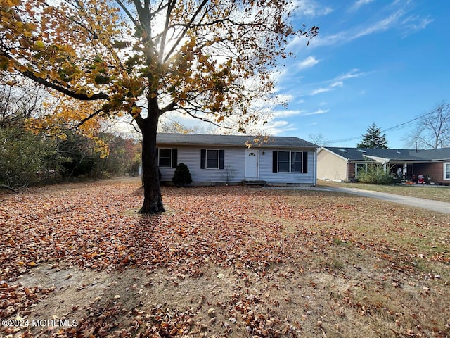 view of ranch-style home