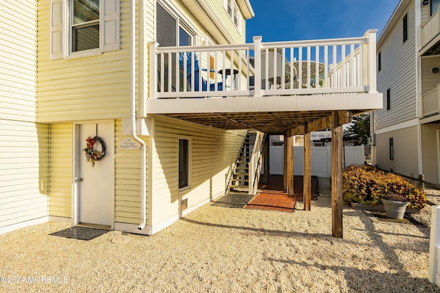 view of patio / terrace featuring a deck