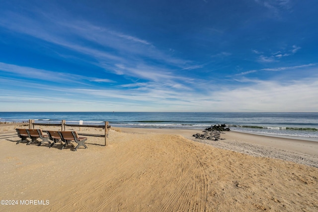 water view with a beach view