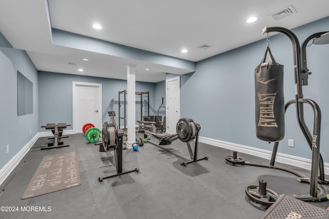 view of exercise room