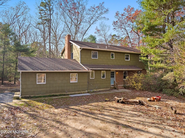 view of back of property