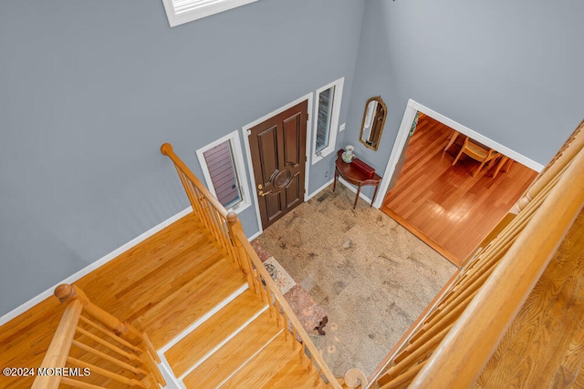 interior space featuring hardwood / wood-style flooring