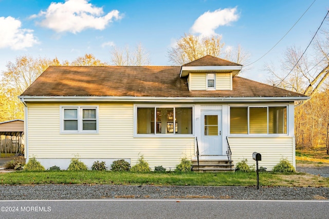 view of front of home