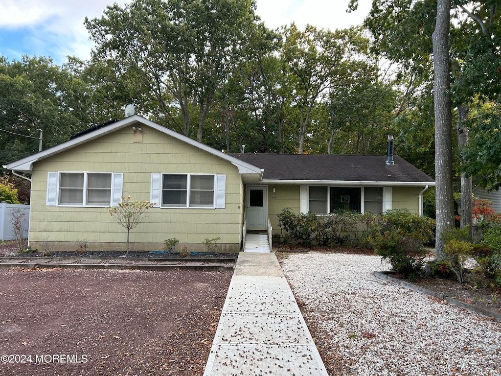 view of ranch-style home