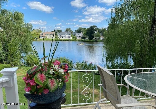 404 Ocean Rd, Spring Lake, NJ 07762 - balcony featuring a water view
