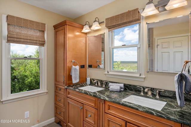 bathroom with vanity