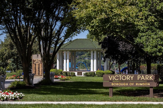 3 Black Point Horseshoe St, Rumson, NJ 07760 - view of property's community featuring a gazebo and a lawn