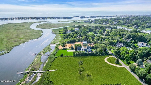 3 Black Point Horseshoe St, Rumson, NJ 07760 - aerial overview of property's location featuring a large body of water