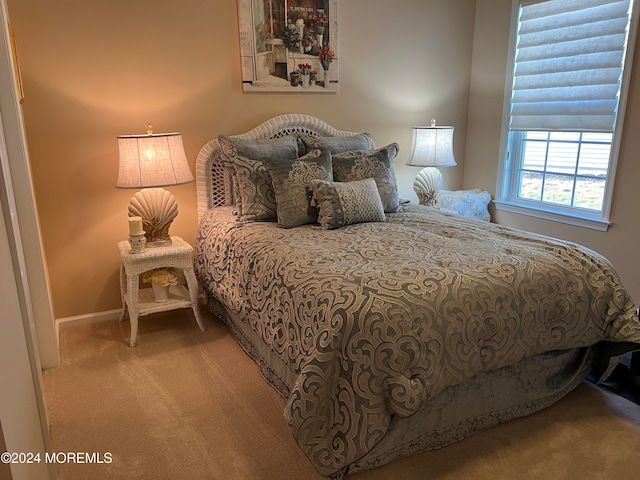 bedroom featuring carpet flooring