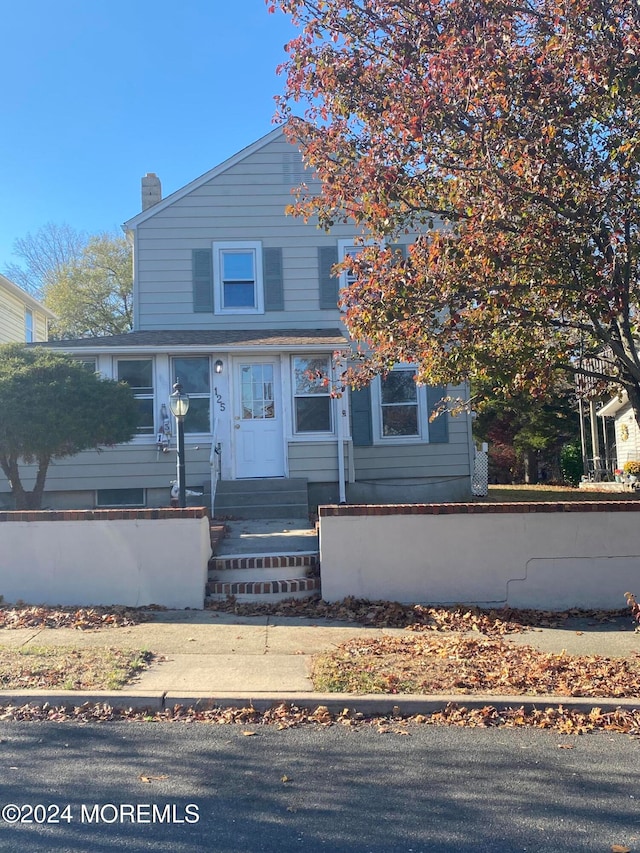 view of front of home