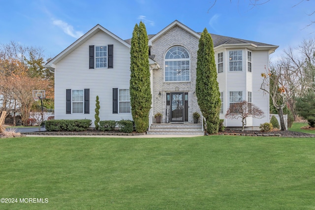 view of property with a front yard