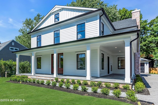 view of front of house with a porch