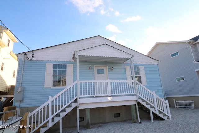 view of rear view of house