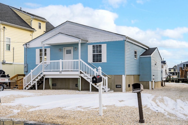 view of rear view of house