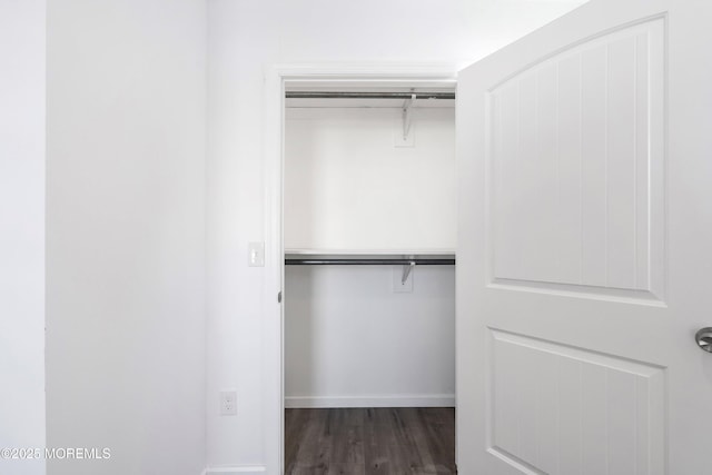 view of closet