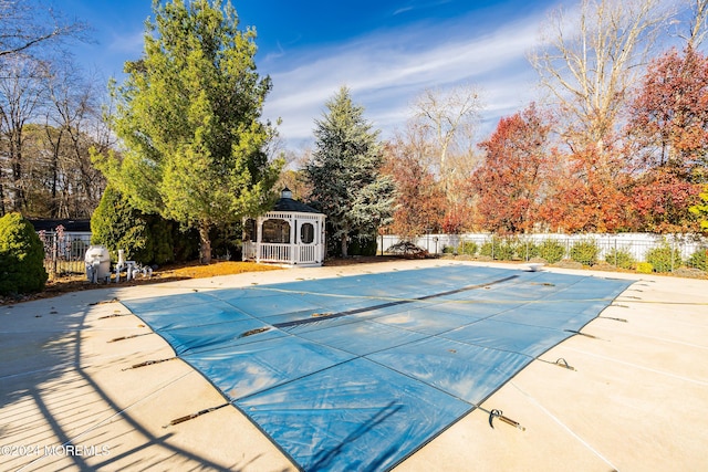 view of pool with a patio