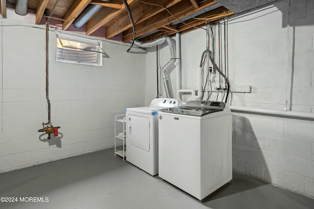 laundry area with washer and dryer