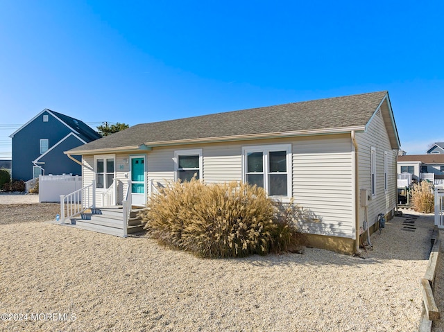 view of front of property