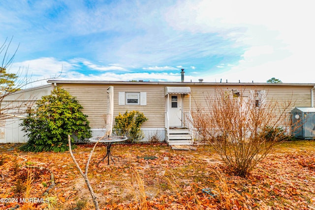 view of rear view of property