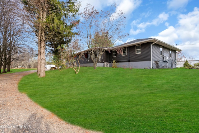 exterior space featuring a yard