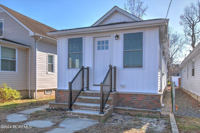 view of bungalow-style home