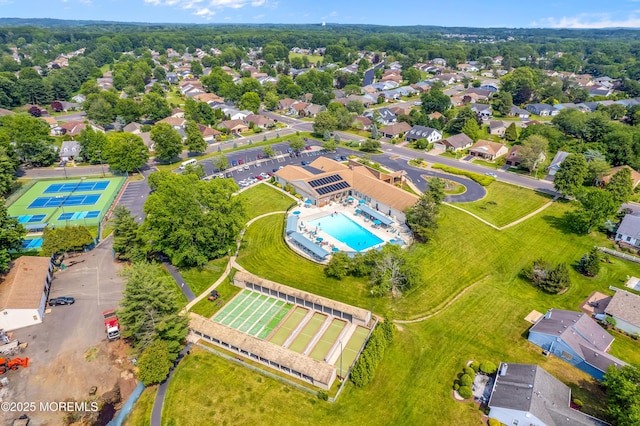 17 Suffolk Way, Marlboro, NJ 07746 - bird's eye view of a pool