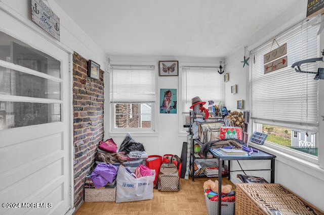 view of sunroom / solarium