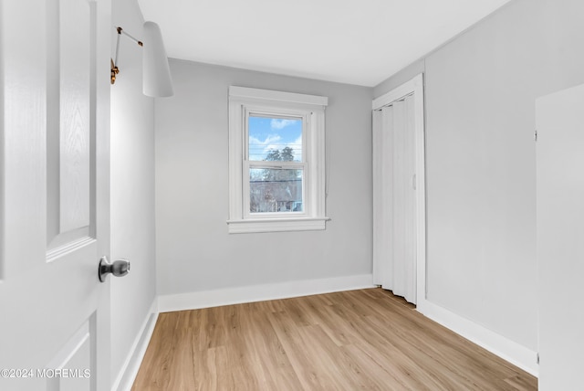 interior space featuring light hardwood / wood-style floors