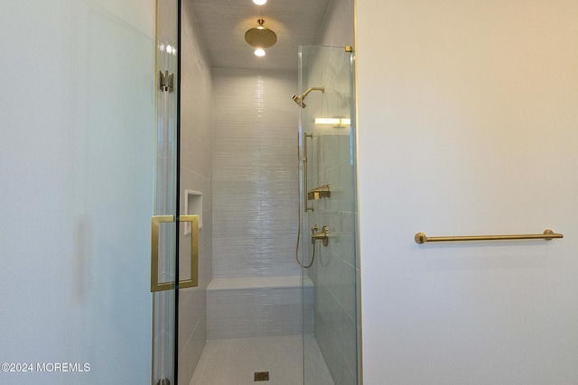 bathroom with walk in shower