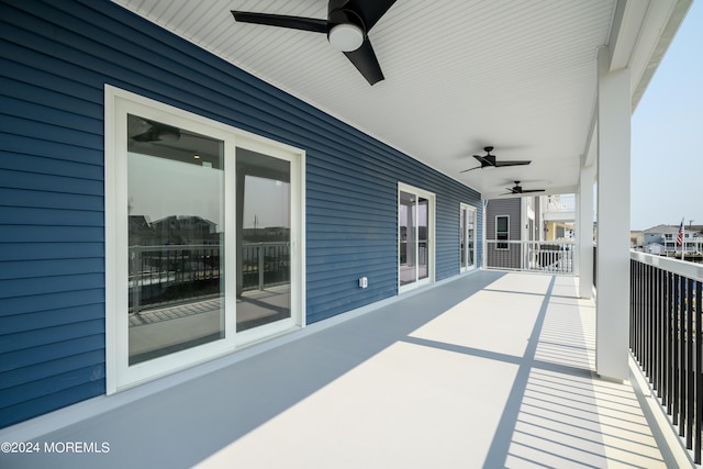 view of patio / terrace with a balcony