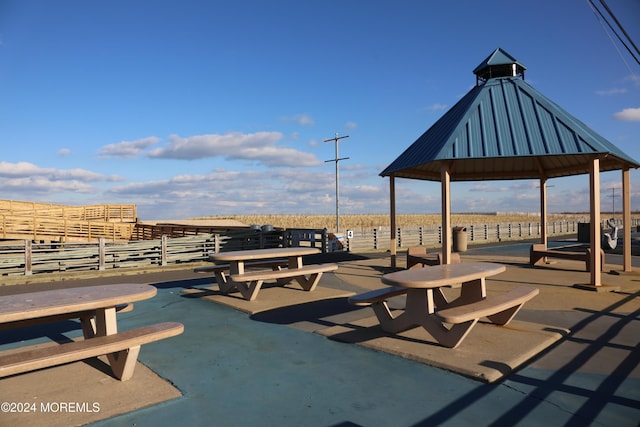 surrounding community with a gazebo