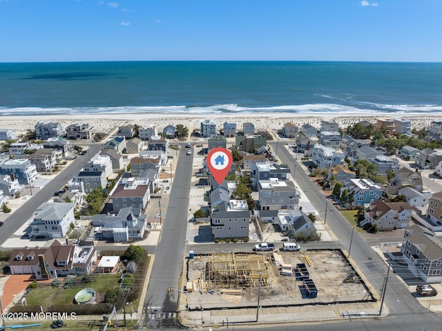 10 E 48th St, Long Beach Twp, NJ 08008 - bird's eye view with a water view and a view of the beach