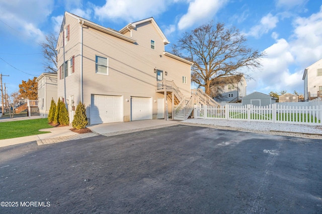 view of home's exterior featuring a garage