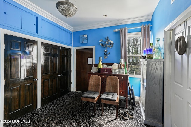 448 Monmouth Pl, Long Branch, NJ 07740 - foyer with ornamental molding