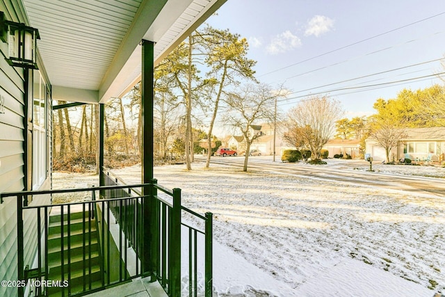 view of yard featuring a porch