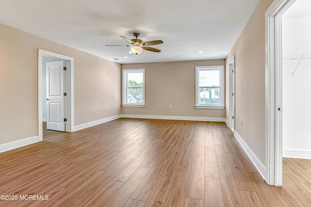 1032 3rd Ave, Toms River, NJ 08757 - spare room featuring a ceiling fan and light wood-style flooring