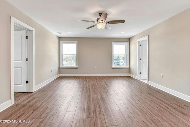 1032 3rd Ave, Toms River, NJ 08757 - spare room with ceiling fan and wood finished floors