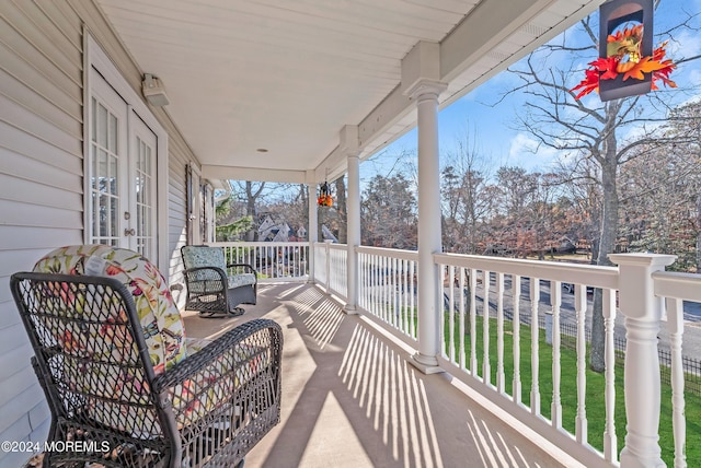 view of sunroom