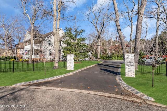 exterior space with a front yard