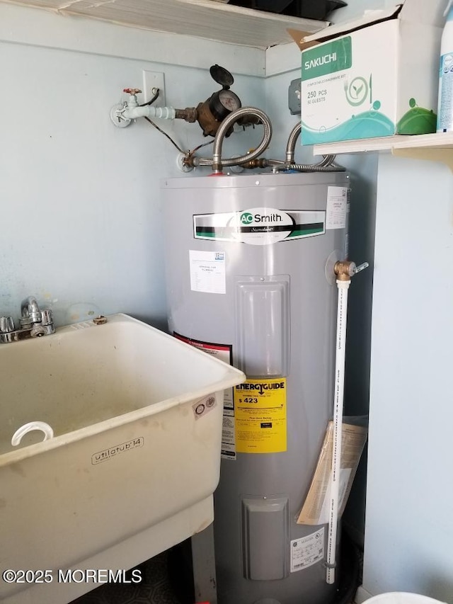 33 Penwood Dr Unit 55, Whiting, NJ 08759 - utilities featuring electric water heater and a sink