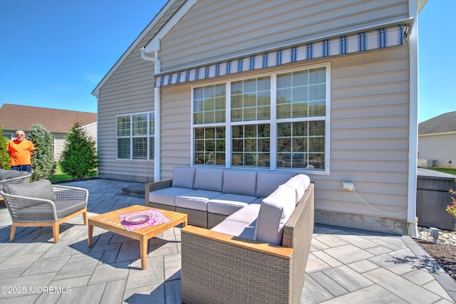 view of patio / terrace featuring an outdoor hangout area