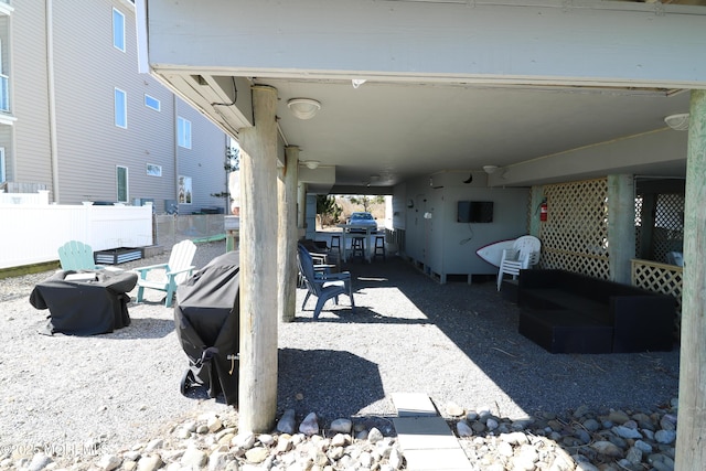 view of patio / terrace with fence