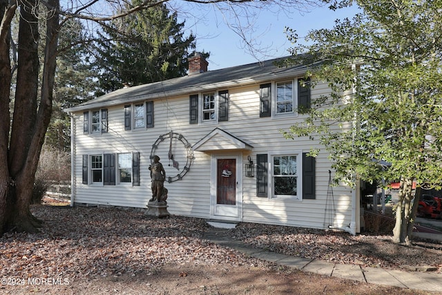 view of colonial home