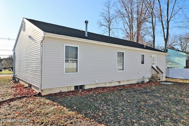 view of back of property