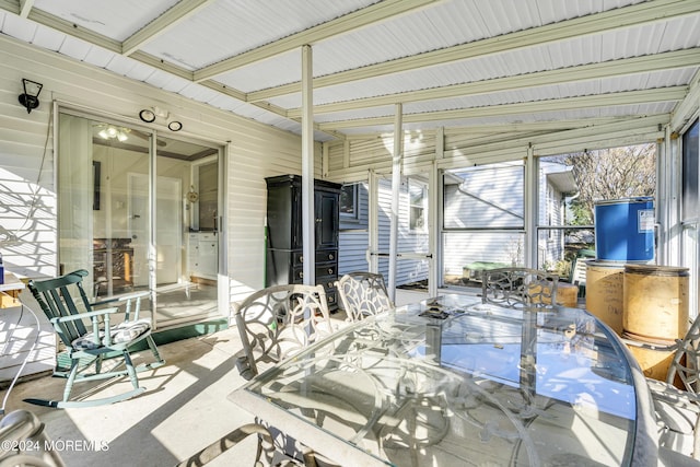 view of sunroom / solarium