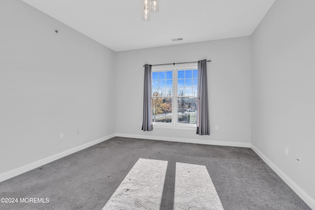 view of carpeted empty room