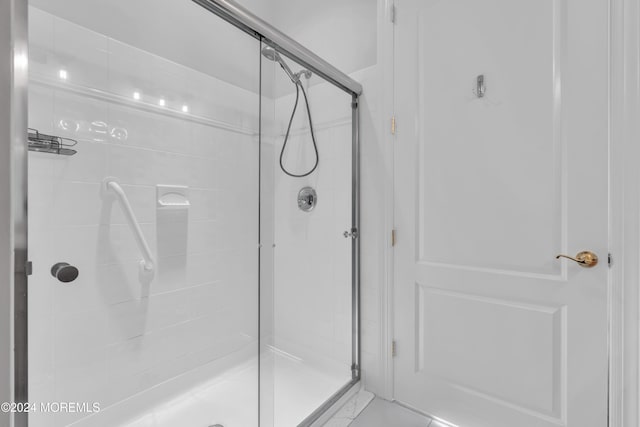 bathroom with walk in shower