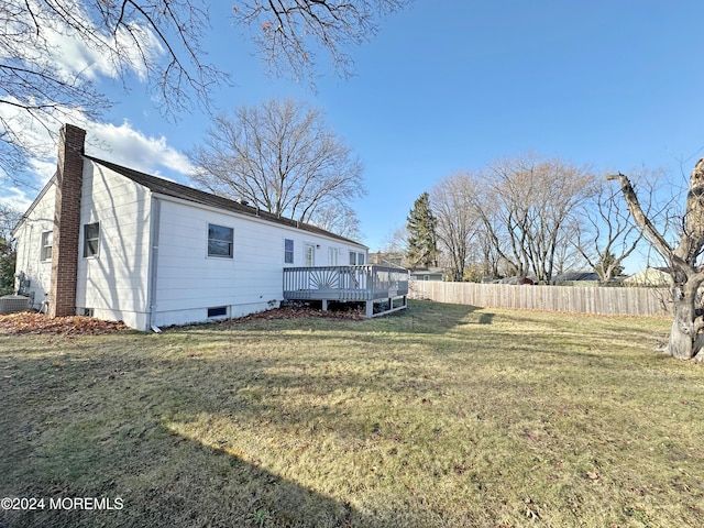 exterior space with a deck